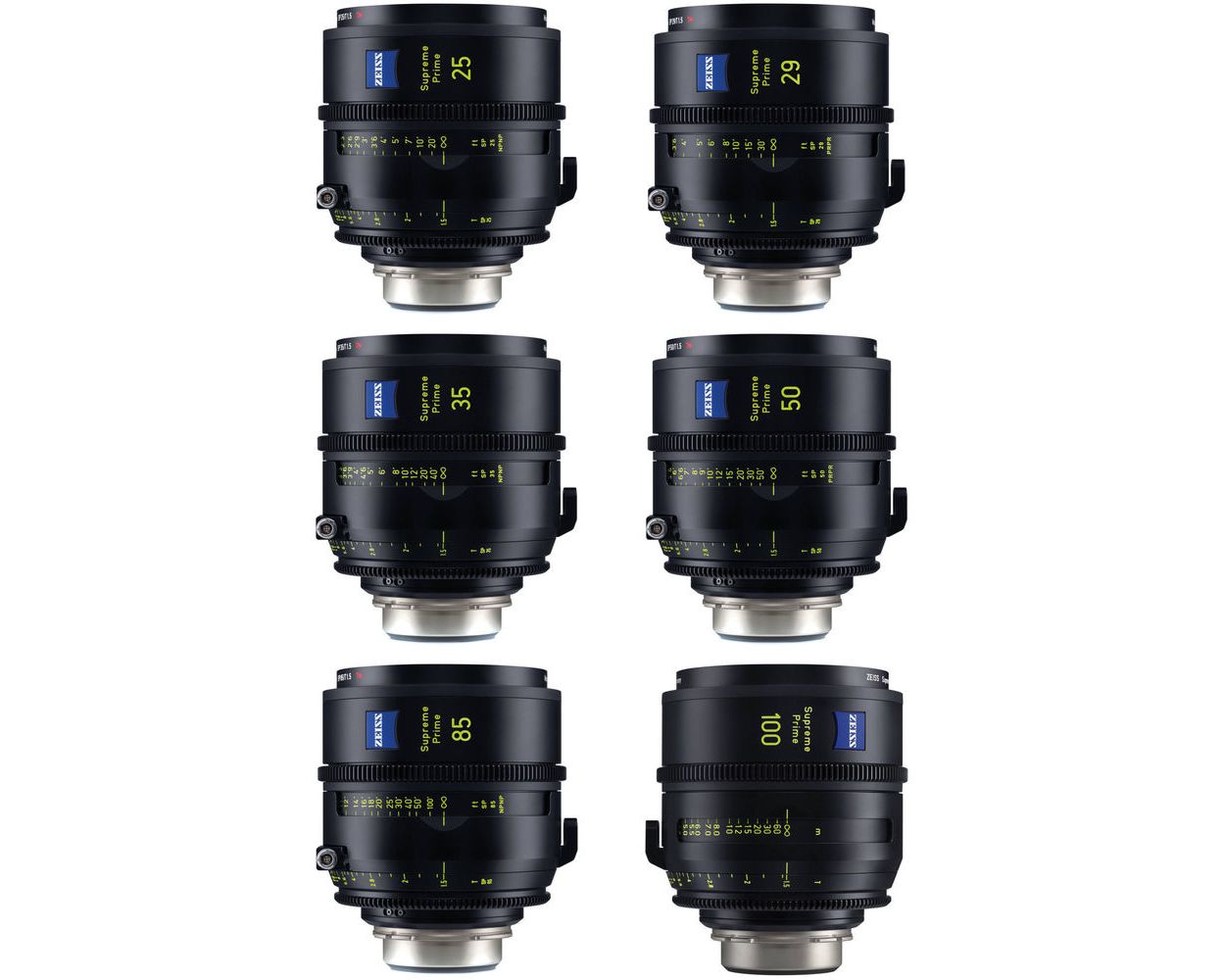 Rent Zeiss Supreme Prime Radiance 6 Lens Set