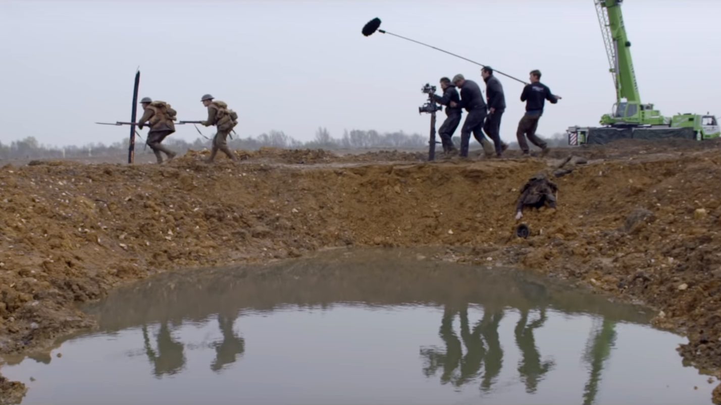 Universal Pictures 1917 Behind the Scenes Mortar Crater Shot