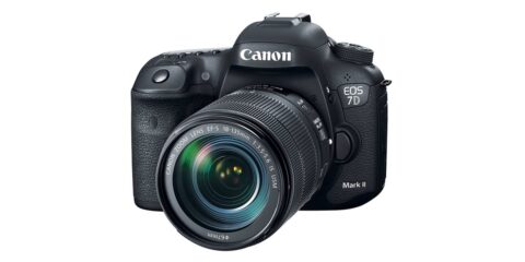 Canon EOS 7D Mark II DSLR Camera Stock Photo