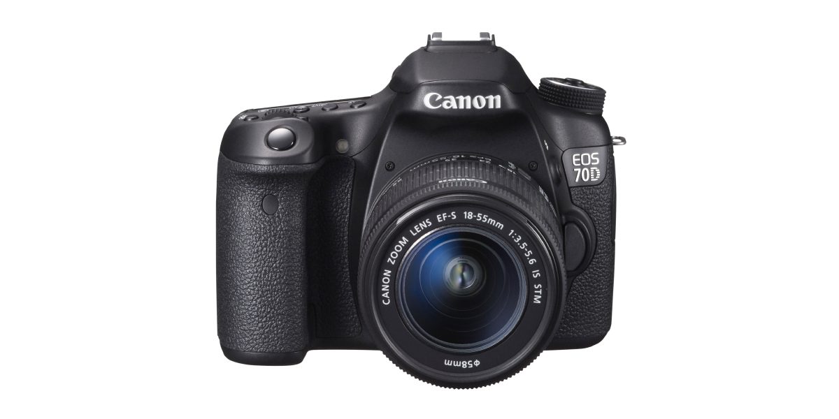 Canon EOS 70D DSLR Camera Stock Photo