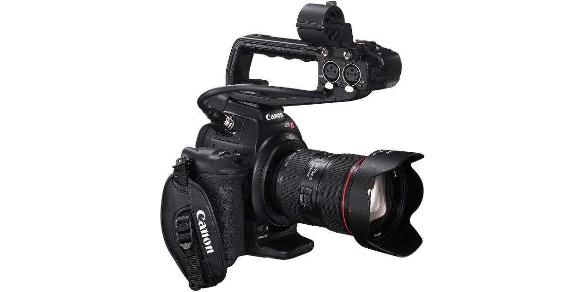Canon EOS C100 Cinema Camera Stock Photo