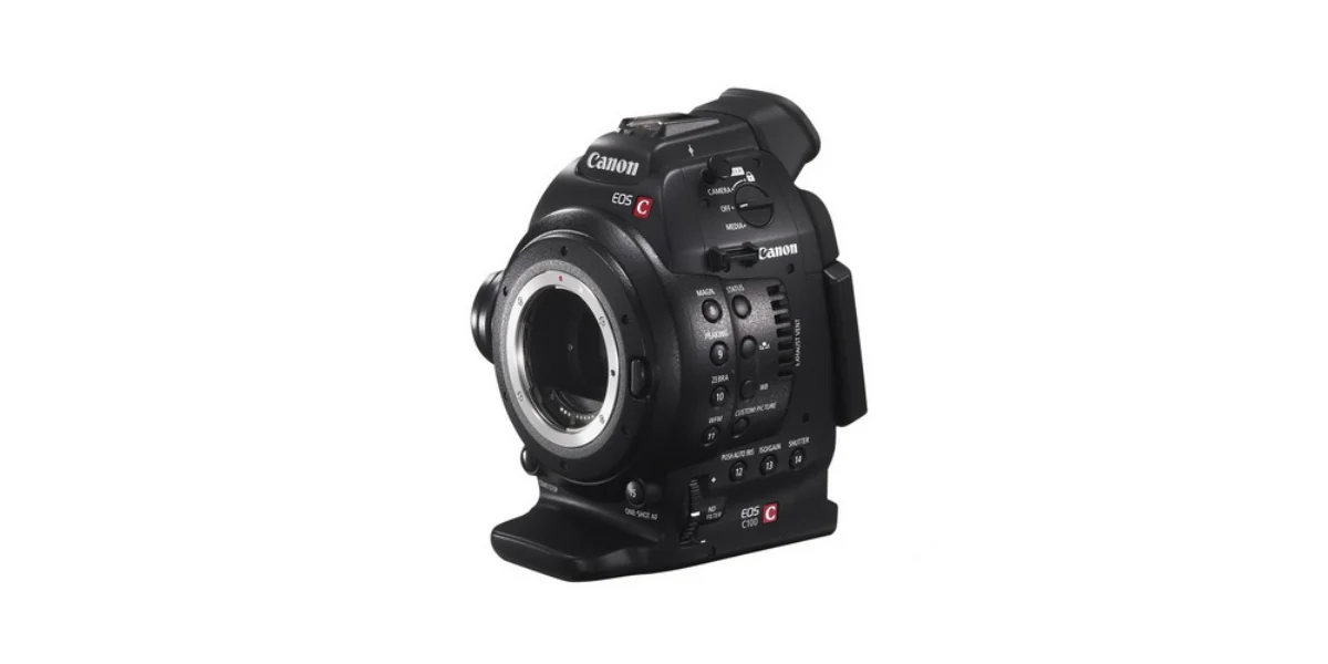 Canon EOS C100 Cinema Camera Stock Photo