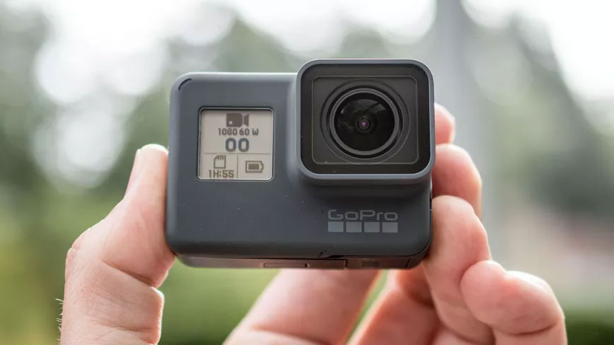 GoPro Hero 6 Black Camera Stock Photo