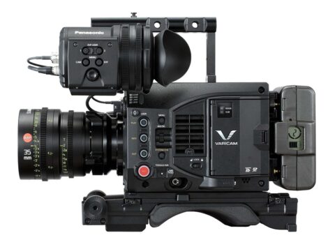 Panasonic Cinema VariCam LT Camera Side View Stock Photo