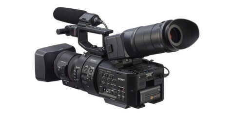 Sony NEX-FS700R Cinema Camera Stock Photo