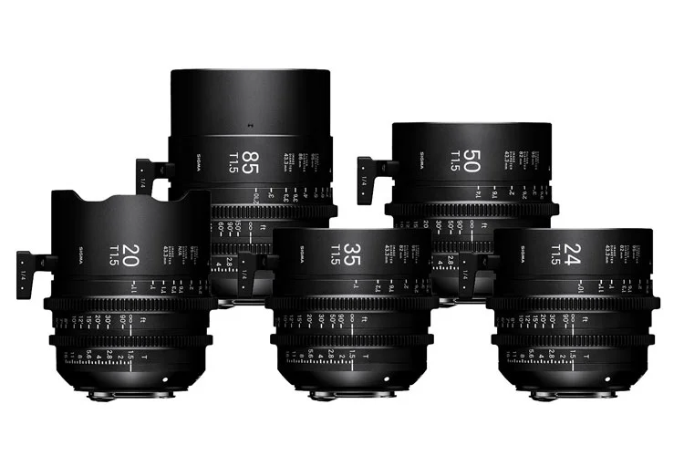 Rent Sigma Cine T1.5 FF High-Speed Prime 5 Lens Set