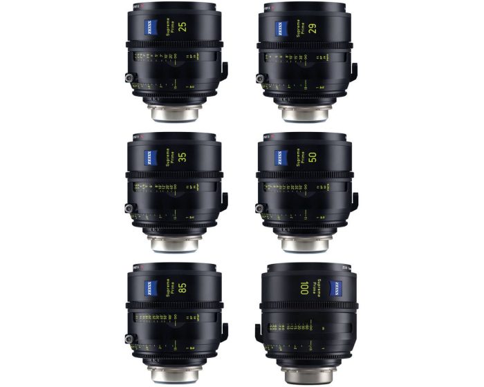 Rent Zeiss Supreme Prime Radiance 6 Lens Set